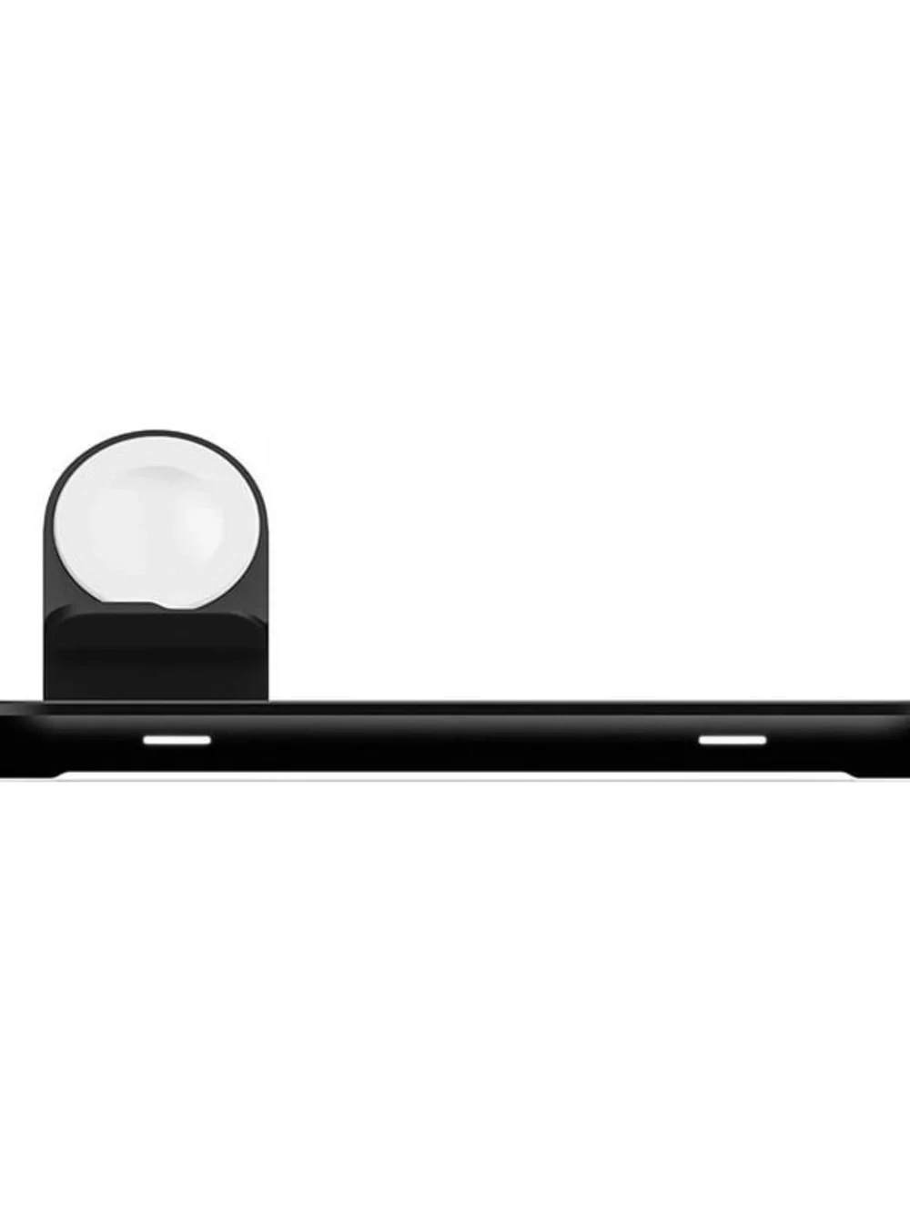 mophie Black Wireless Charging Station with Built-in Apple Watch Charger